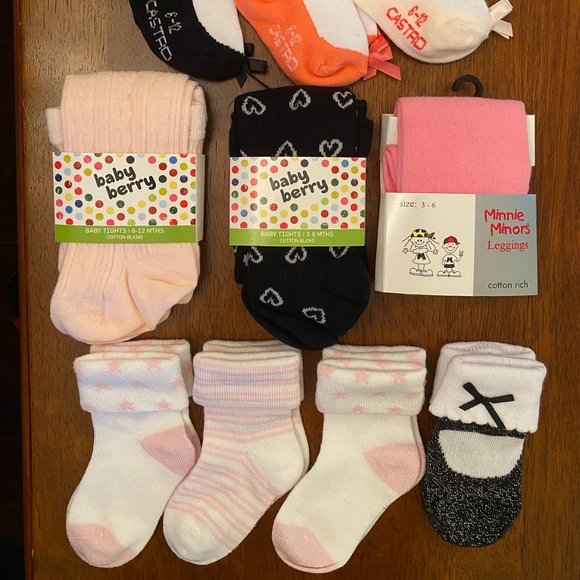 Baby Girl 0-12 Months Socks Bundles. - Picture 2 of 2